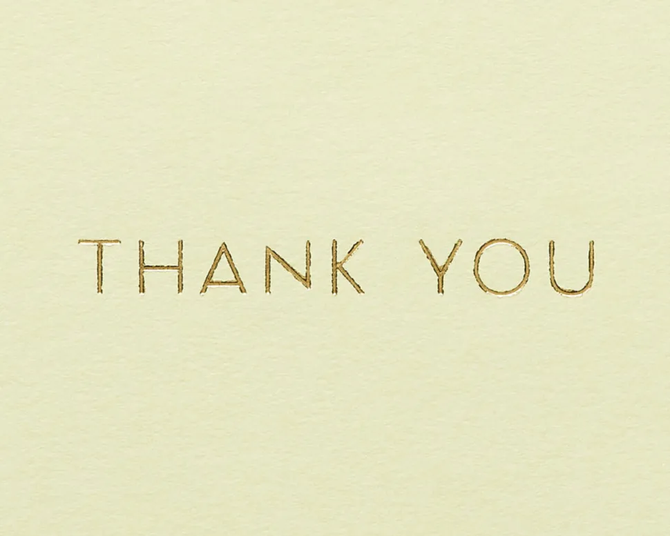 Orchid Thank You Greeting Card