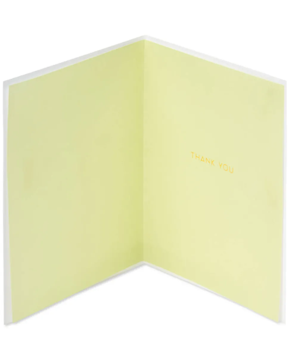 Orchid Thank You Greeting Card
