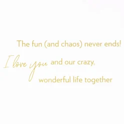 Our Crazy, Wonderful Life Together Funny Mother’s Day Greeting Card for Wife