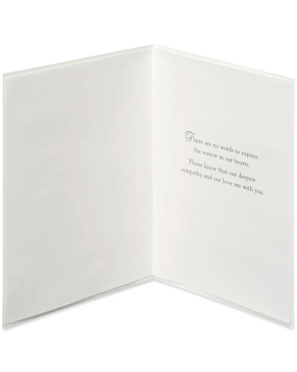 Our Deepest Sympathy and Our Love Sympathy Greeting Card