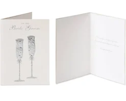 Outfits and Champagne Wedding Greeting Card Bundle, 2-Count