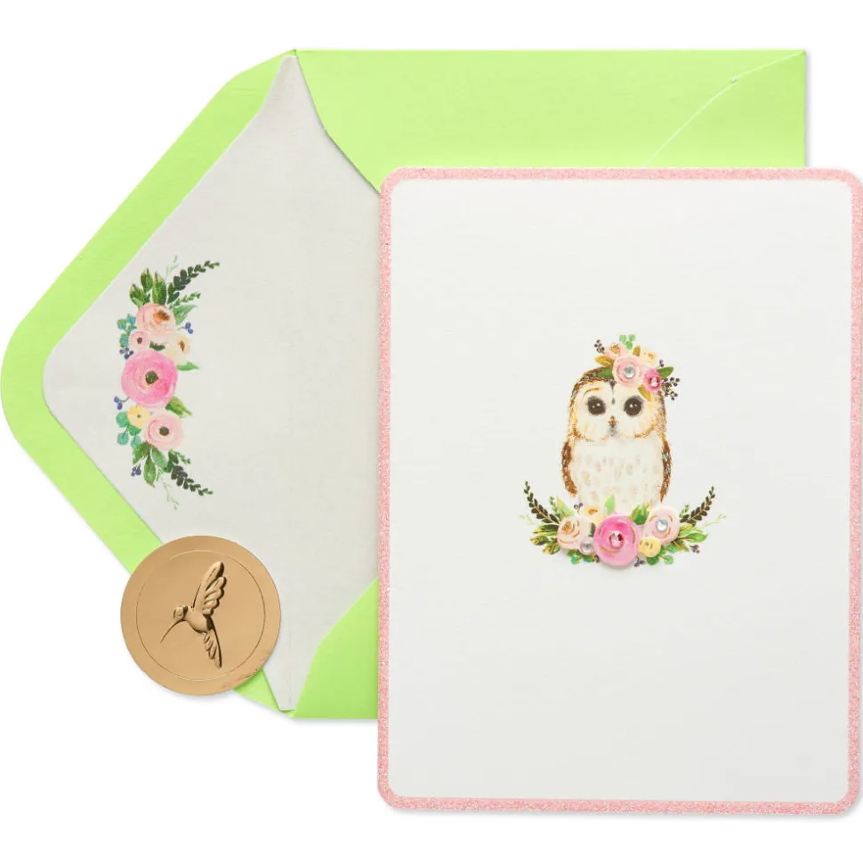 Owl Blank Greeting Card