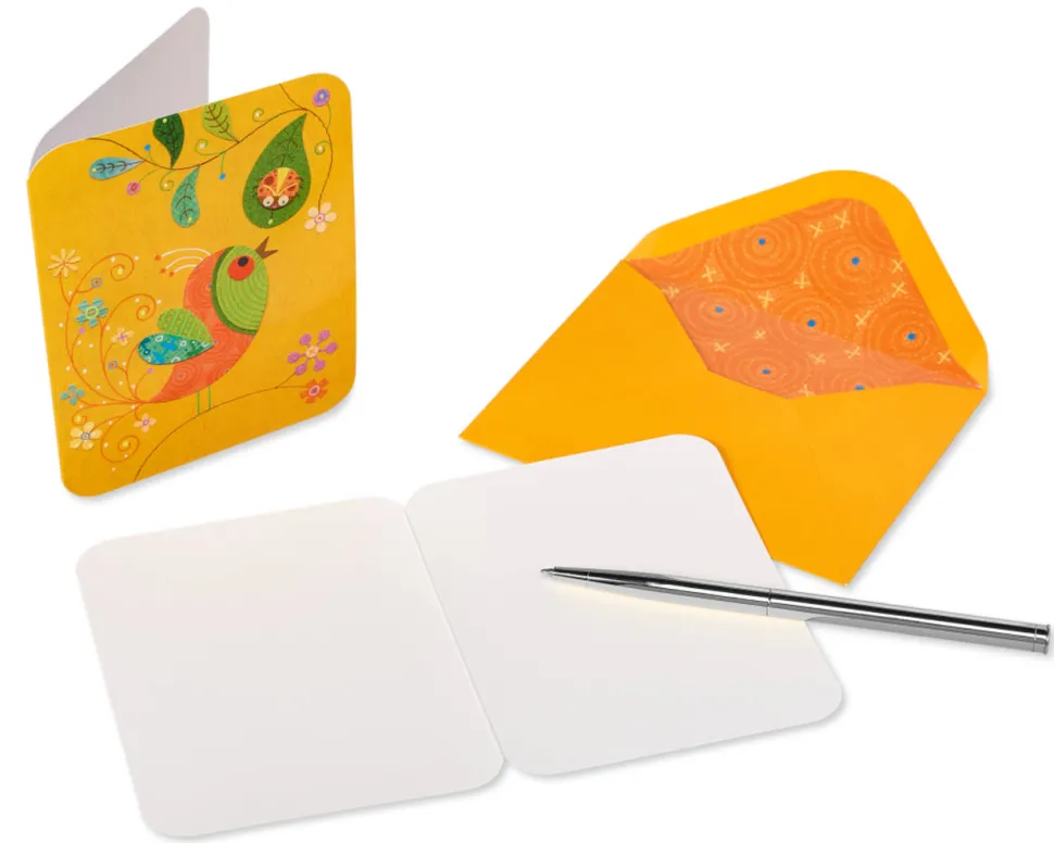 Owls and Birds Boxed Blank Note Cards with Envelopes, 20-Count