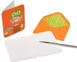 Owls and Birds Boxed Blank Note Cards with Envelopes, 20-Count
