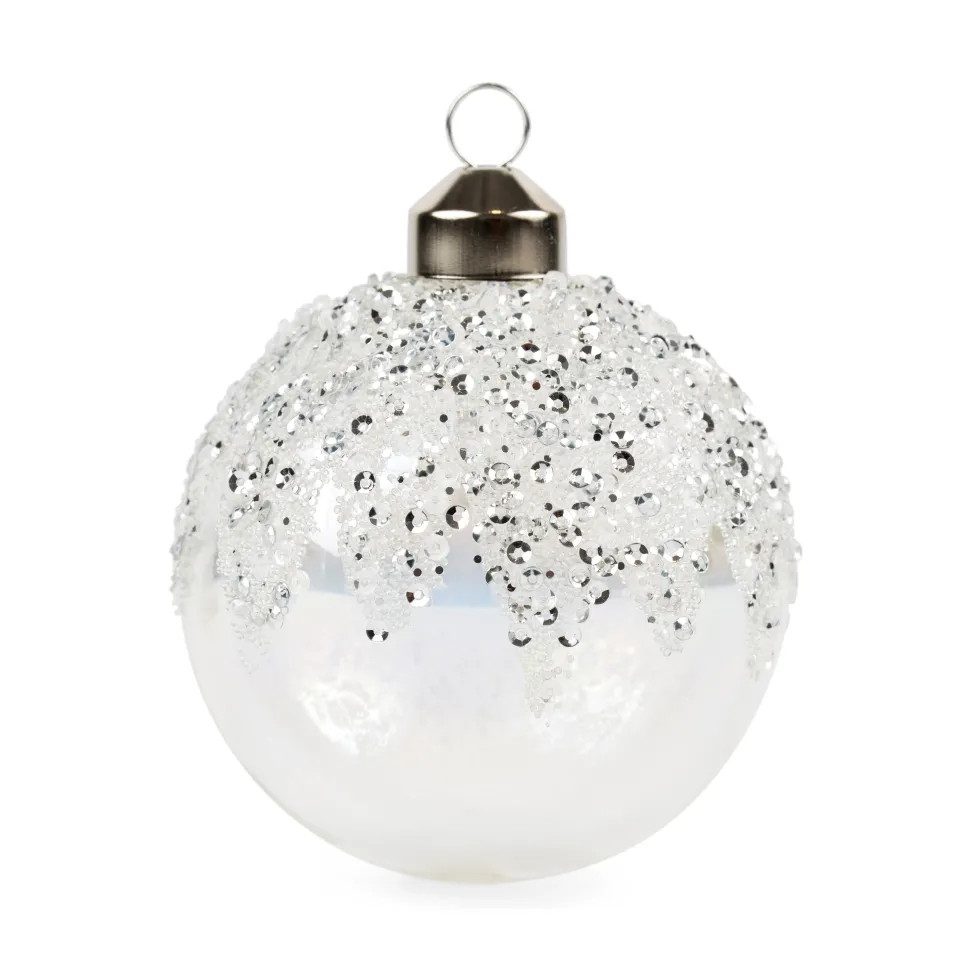 12 Pack Crystal Christmas Ornaments
