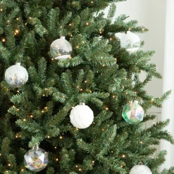 12 Pack Crystal Christmas Ornaments