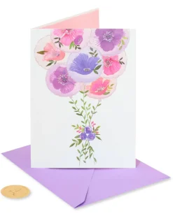 Painterly Balloons Birthday Greeting Card