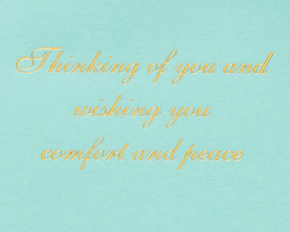 Paper Sculpted Floral Sympathy Greeting Card