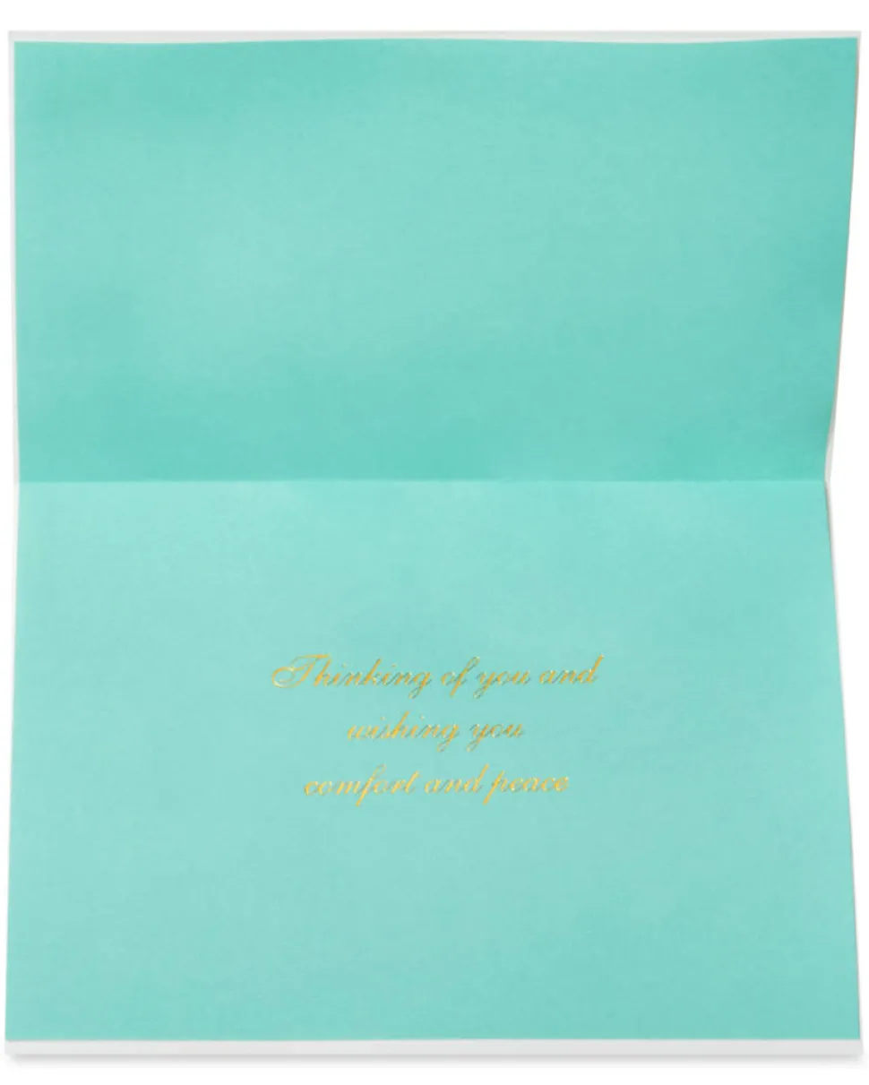 Paper Sculpted Floral Sympathy Greeting Card