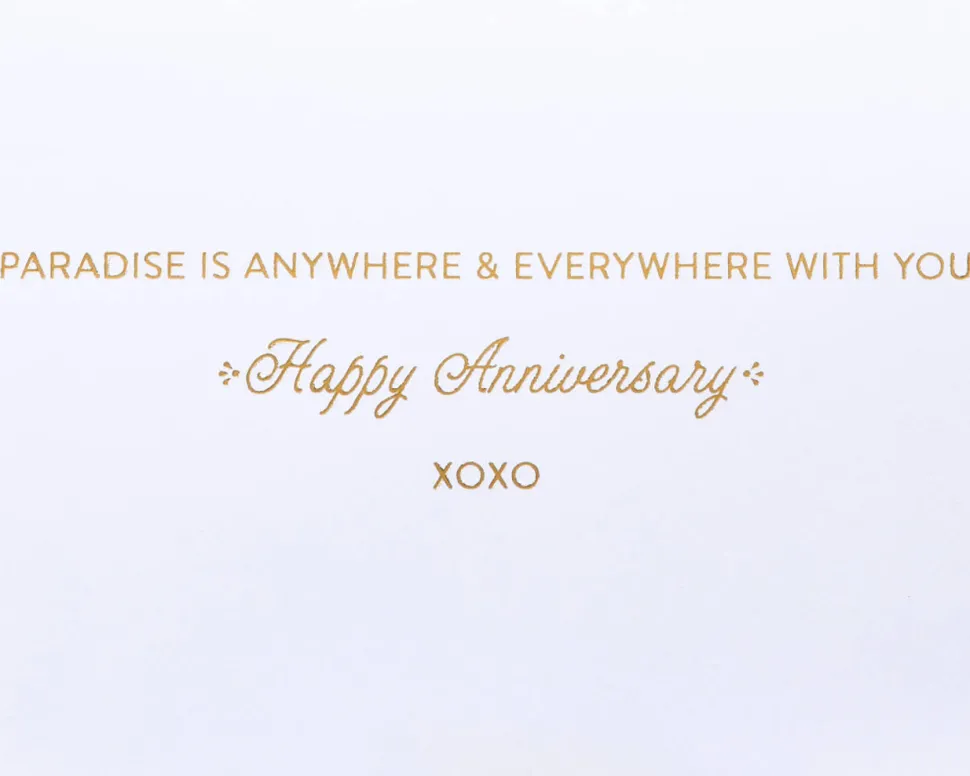 Paradise is With You Anniversary Greeting Card for Husband