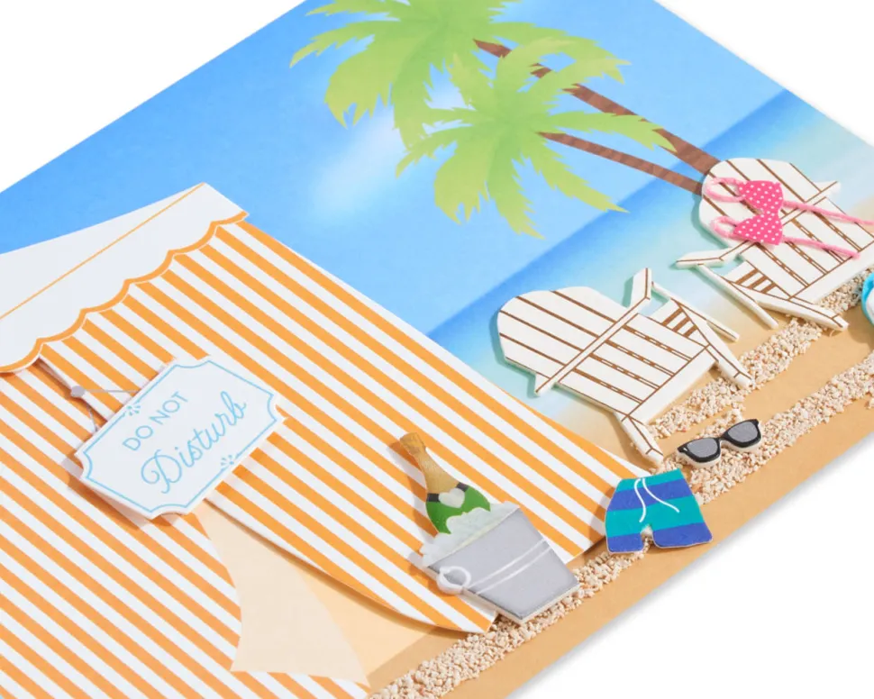Paradise is With You Anniversary Greeting Card for Husband