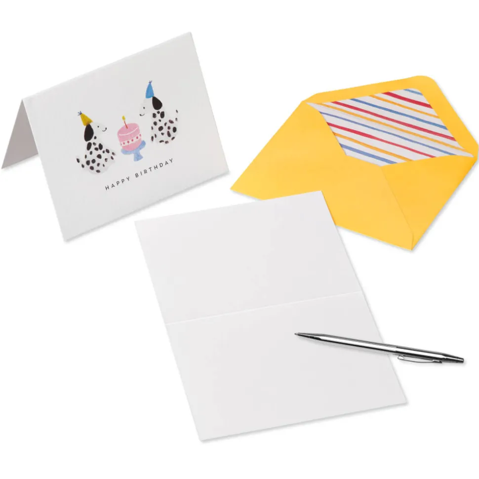Party Animal Blank Birthday Cards, 20-Count