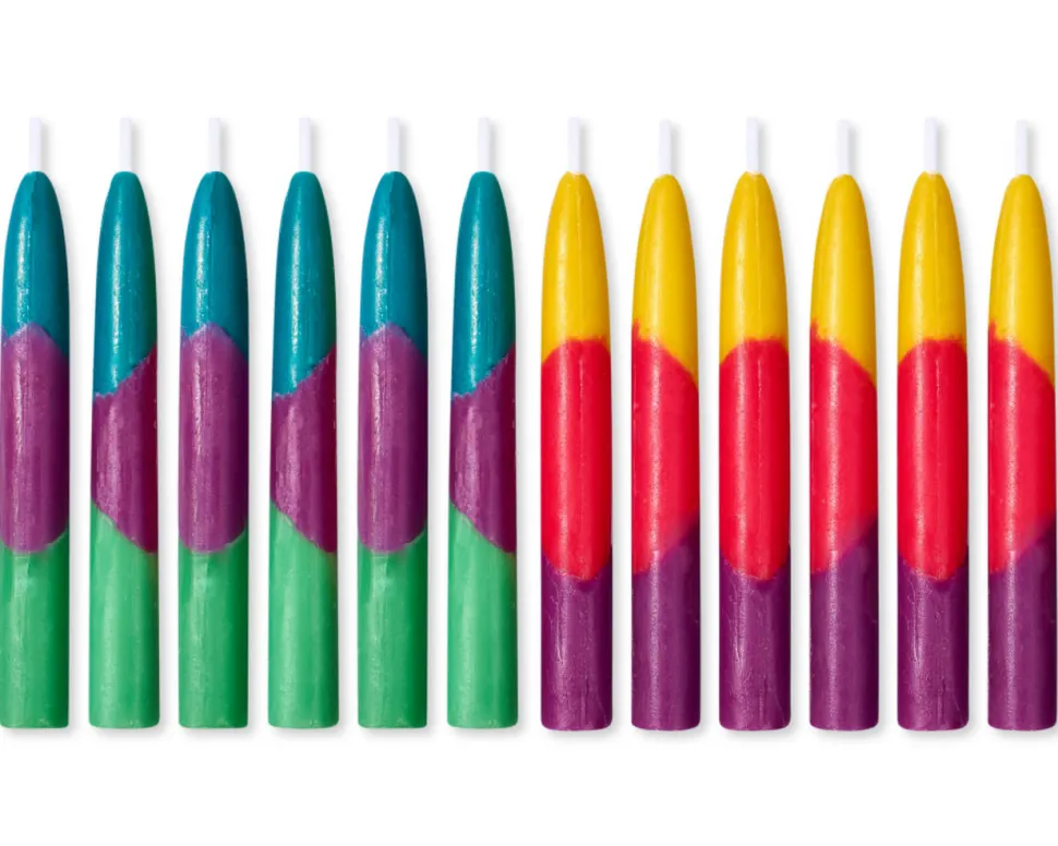 Pastel Birthday Candles, 12-Count