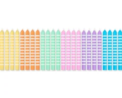 Pastel Stripes Birthday Candles, 24-Count