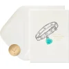 Paw Prints on Our Hearts Blank Pet Sympathy Greeting Card