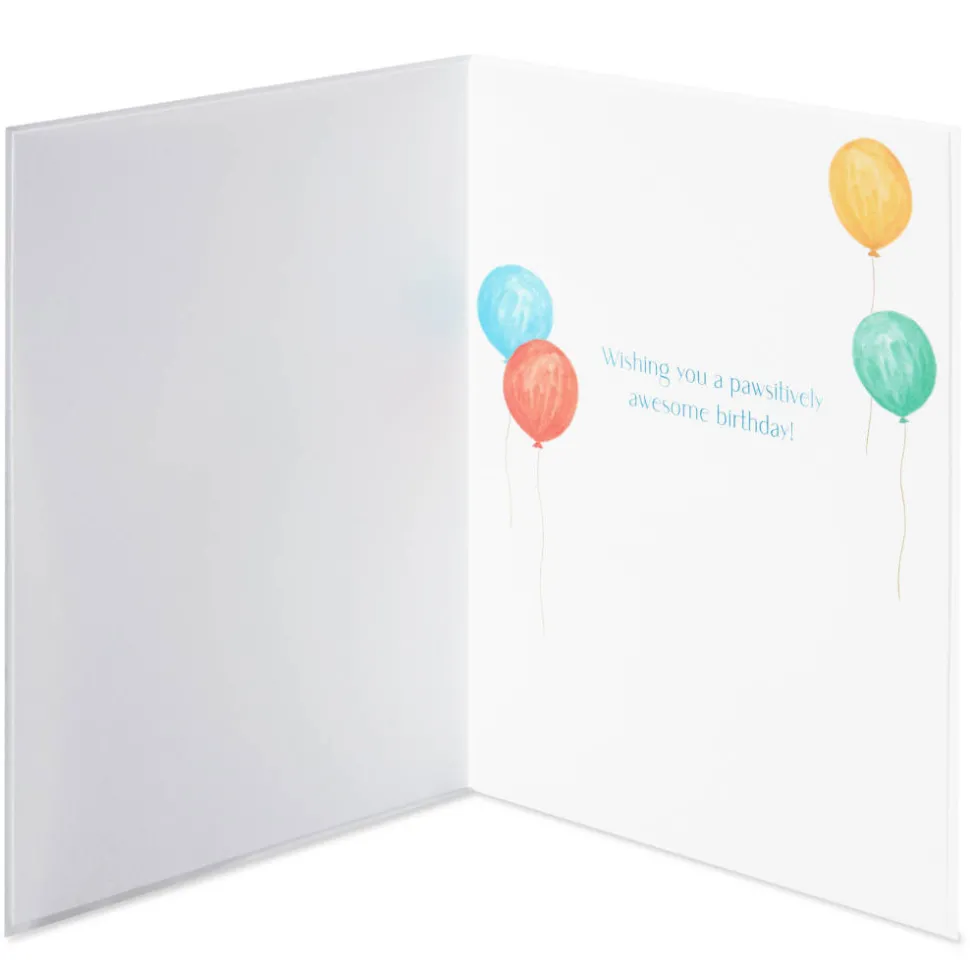 Pawsitively Awesome French Bulldog Birthday Greeting Card