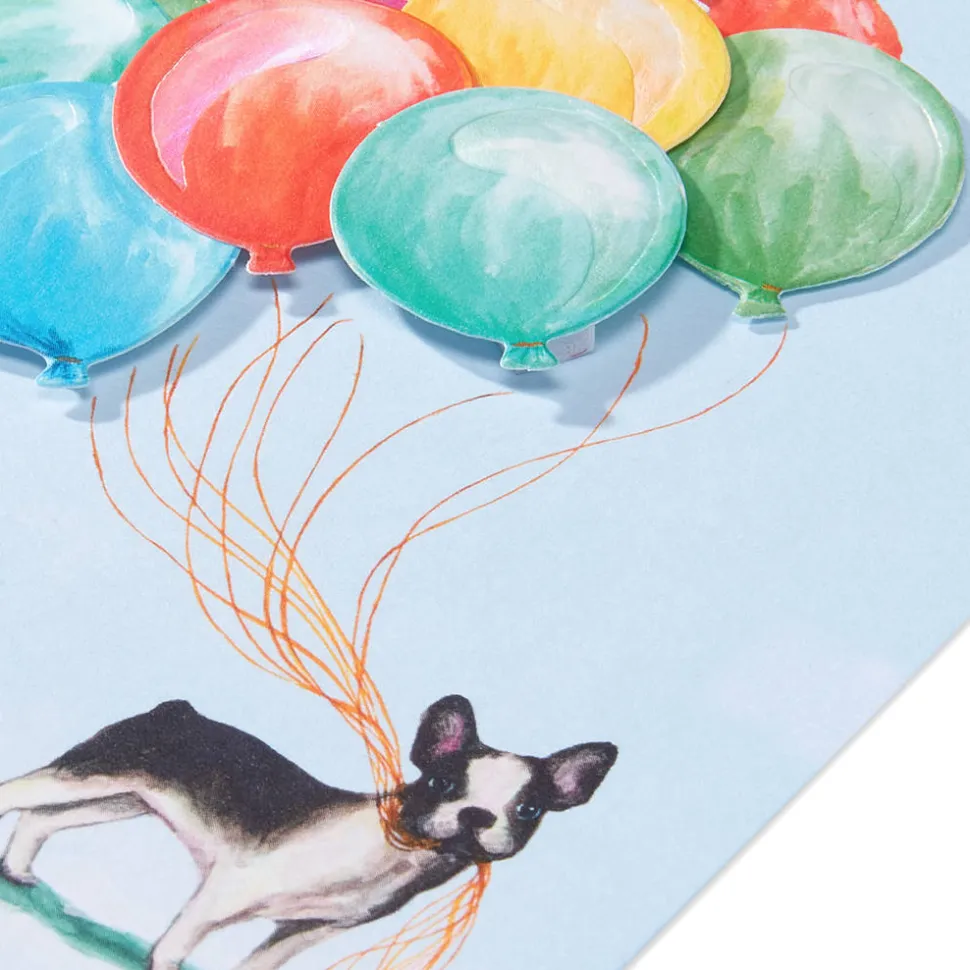 Pawsitively Awesome French Bulldog Birthday Greeting Card