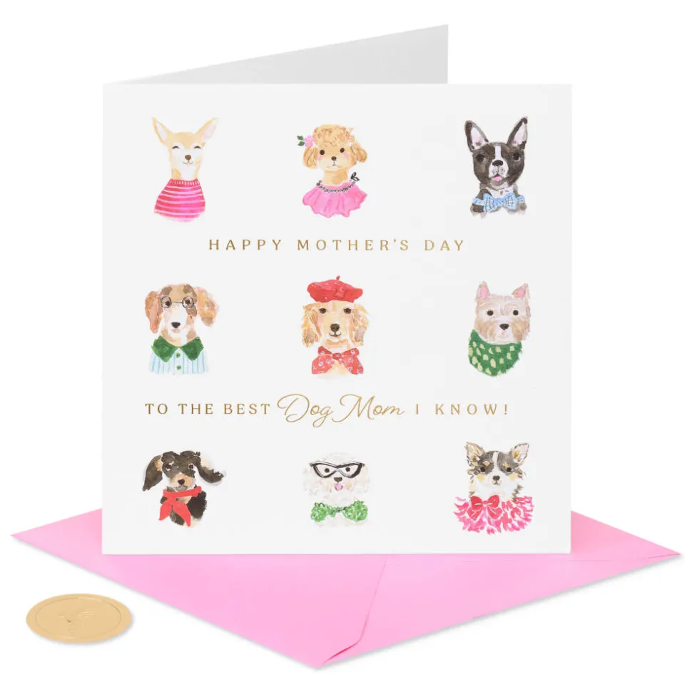 Pawsitively Wonderful Mother’s Day Greeting Card for Dog Mom