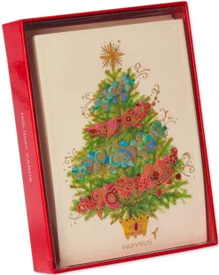 Peace and Happiness Christmas Boxed Cards, 12-Count