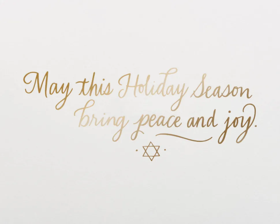 Peace and Joy Chanukah Boxed Cards, 12-Count