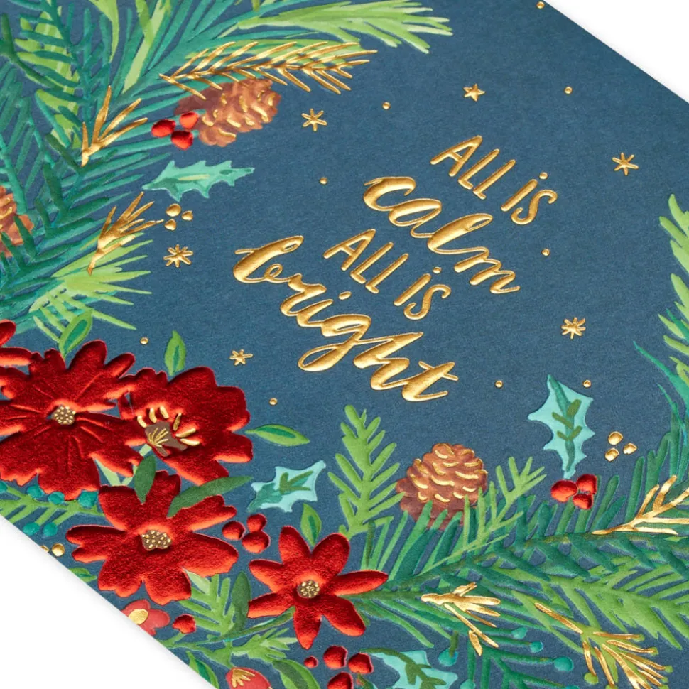 Peace of the Season Christmas Wreath Holiday Boxed Cards, 12-Count