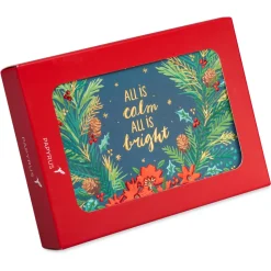 Peace of the Season Christmas Wreath Holiday Boxed Cards, 12-Count