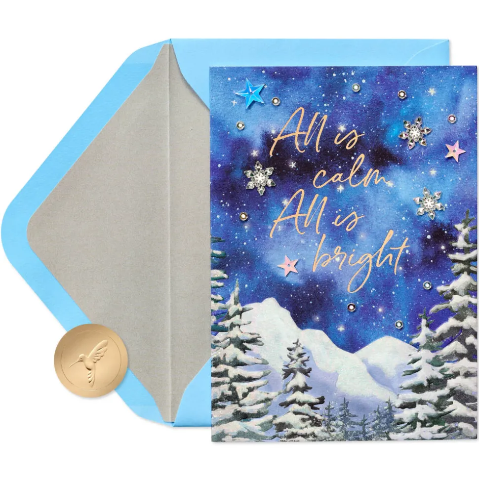 Peaceful Holiday Christmas Greeting Card