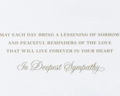 Peaceful Reminders Sympathy Greeting Card