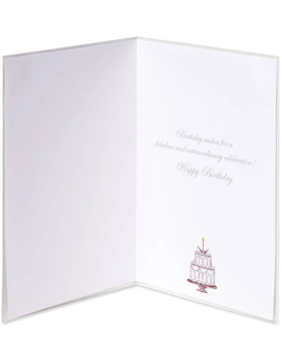 Pearl Dress Birthday Greeting Card- Designed by Bella Pilar