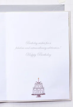 Pearl Dress Birthday Greeting Card- Designed by Bella Pilar