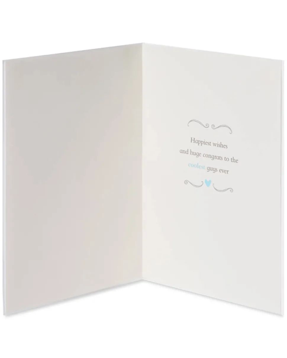 Penguins With Bowties Wedding Greeting Card for Groom
