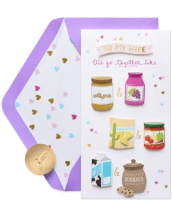 Perfect Match Birthday Greeting Card for Wife