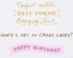 Perfect Match Birthday Greeting Card for Wife