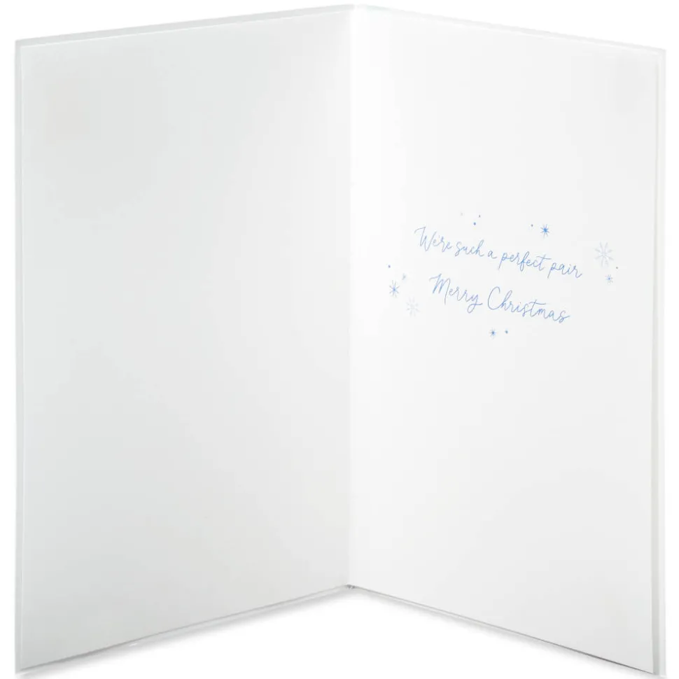 Perfect Pair Romantic Christmas Greeting Card