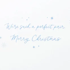 Perfect Pair Romantic Christmas Greeting Card