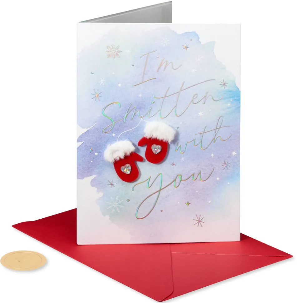 Perfect Pair Romantic Christmas Greeting Card