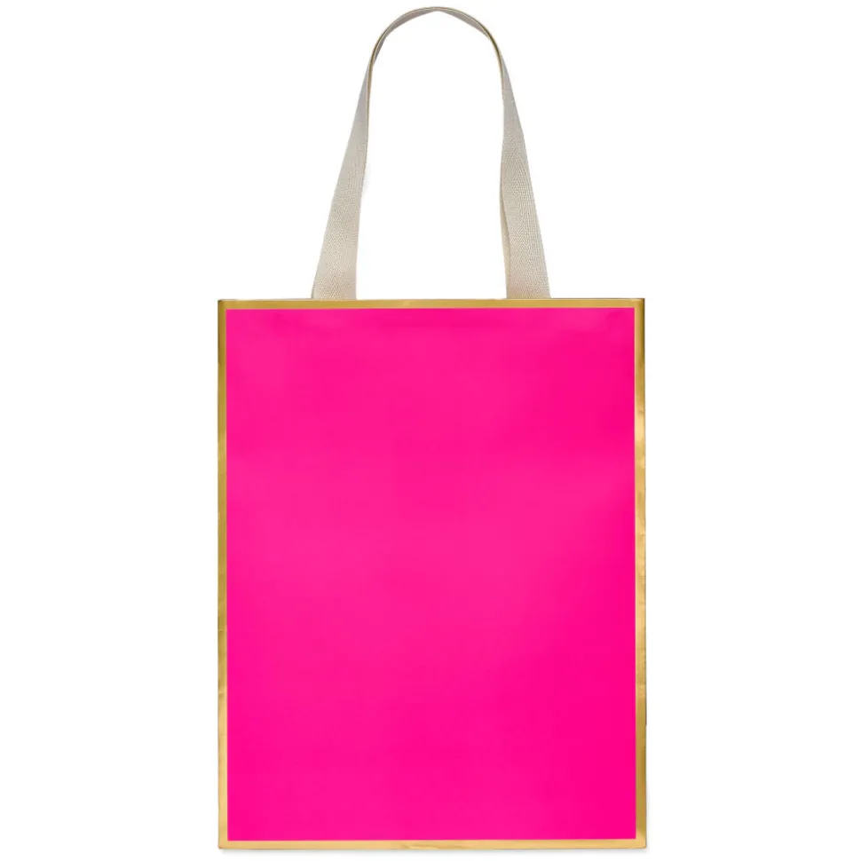 Pink and Gold 13″ Large Gift Bag, 1 Bag