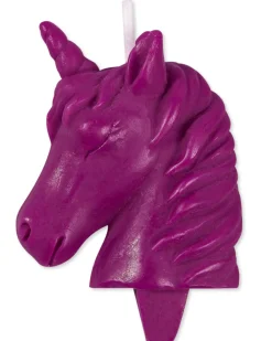 Pink Unicorn Cake Topper Birthday Candle, 1-Count