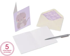 Playful Critters Boxed Blank Note Cards, 20-Count