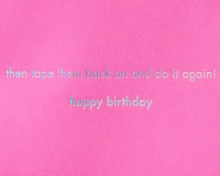 Pom Pom Panda Funny Birthday Greeting Card