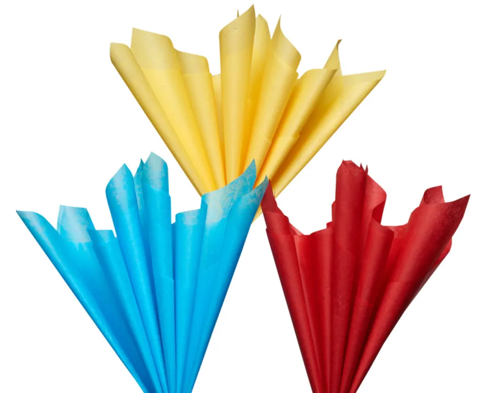 Primary Color Tissue Paper, Value Pack, 24 Sheets