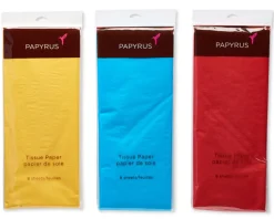 Primary Color Tissue Paper, Value Pack, 24 Sheets