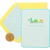 Pull-Toy Animals New Baby Greeting Card