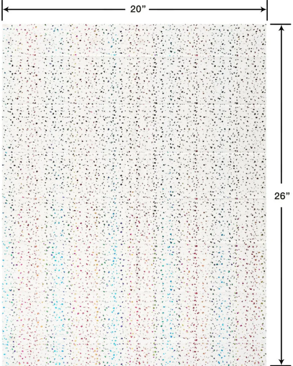 Rainbow Confetti Tissue Paper, 4 Sheets