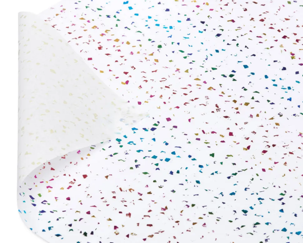 Rainbow Confetti Tissue Paper, 4 Sheets