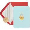 Rainbow Cupcake Birthday Greeting Card