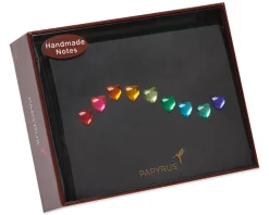 Rainbow Gems Boxed Blank Note Cards with Envelopes, 6-Count