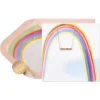 Rainbow Necklace Blank Greeting Card with Necklace