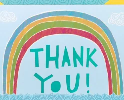 Rainbow Thank You Boxed Blank Note Cards and Envelopes, 12-Count