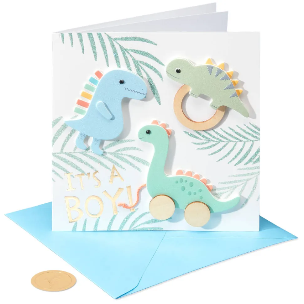 RAWRSOME Dinosaur Baby Shower Card